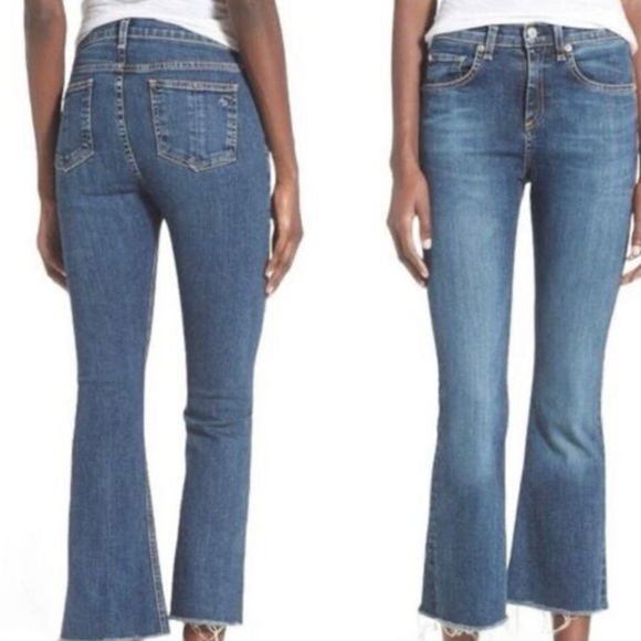 rag & bone Denim - Rag & Bone 10” Crop Flared Jeans